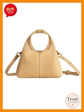 Faux Suede Small Top Handle Satchel Handbag with Adjustable Crossbody Strap